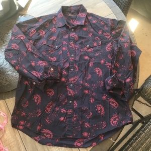 Men’s Ben Sherman Western Button-Up Shirt Sz XL